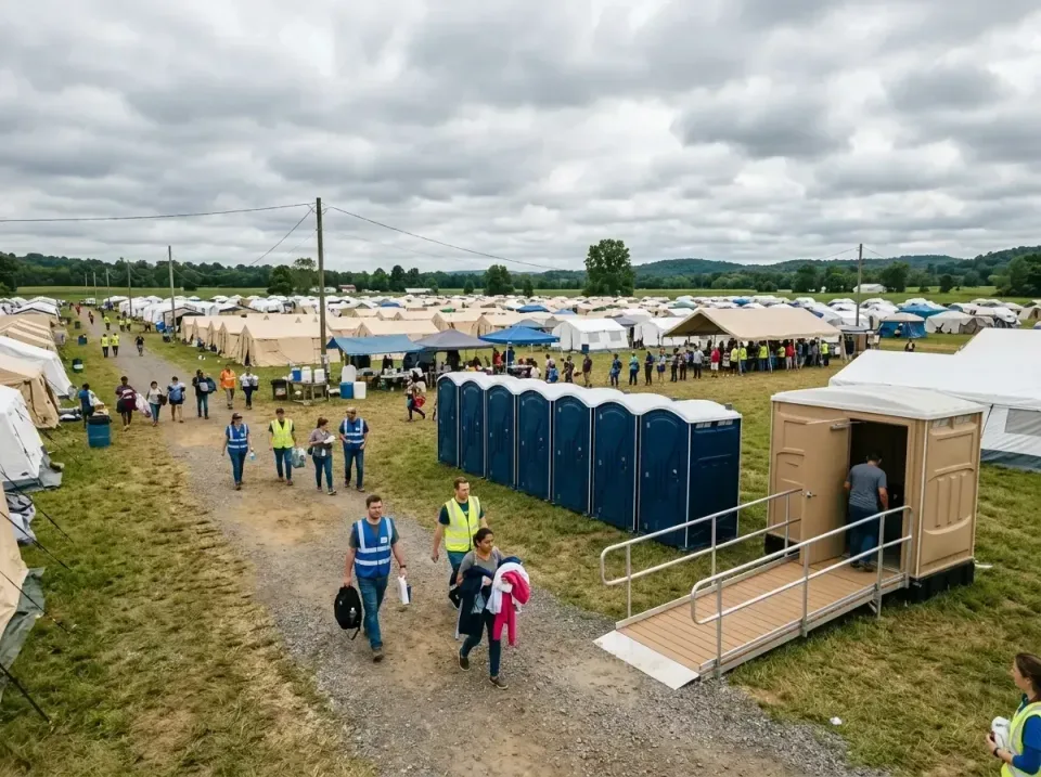 disaster-relief-camp-restrooms-010 — frequently asked questions, Dumpster & Portable Bathrooms Rental in Elsmere, DE
